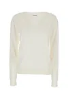 P.a.r.o.s.h V Neck Knit In White