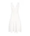 P.a.r.o.s.h V-neck Midi Dress In White