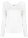 P.a.r.o.s.h V-neck Ribbed Knit Jumper In Azzurro Polvere