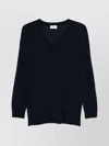 P.a.r.o.s.h Linfa V-neck Wool Blend Sweater In Black