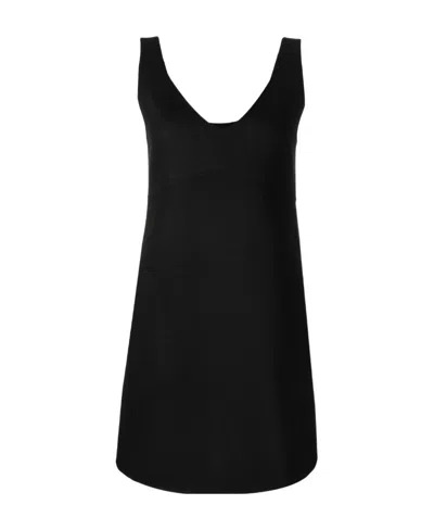 P.A.R.O.S.H V-NECK SHIFT MINI DRESS