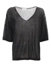 P.a.r.o.s.h V-neck Short-sleeve Top In Blue