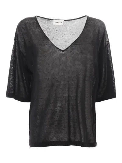 P.a.r.o.s.h V-neck Short-sleeve Top In Blue