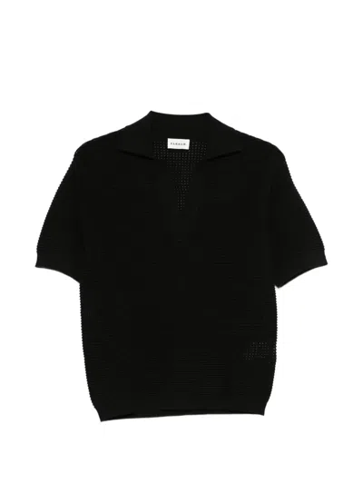 P.a.r.o.s.h V-neck Short-sleeved Sweater In Black