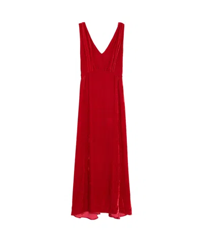 P.A.R.O.S.H V-NECK SLEEVELESS DRESS