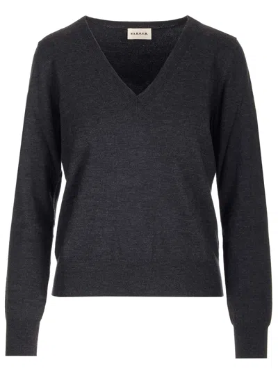 P.a.r.o.s.h V-neck Sweater In Grey