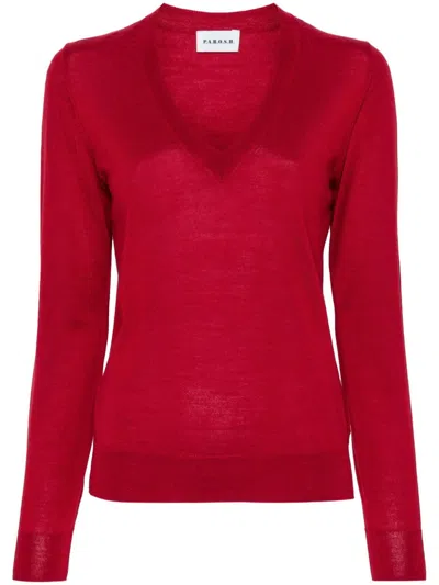 P.a.r.o.s.h V-neck Sweater In Red