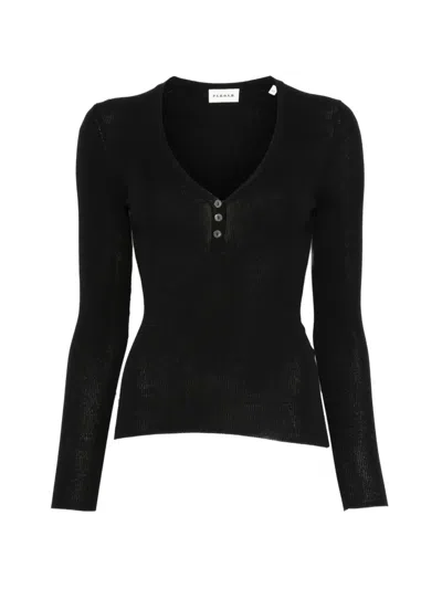 P.a.r.o.s.h V-neck T-shirt In Black