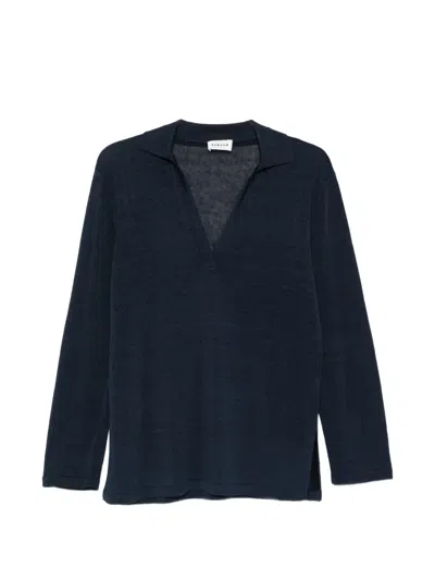 P.a.r.o.s.h V-neck T-shirt In Blue