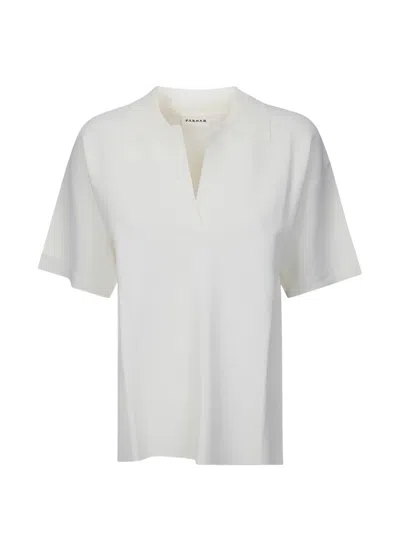 P.a.r.o.s.h V-neck T-shirt In White