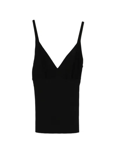 P.a.r.o.s.h V-neck Top In Black