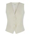 P.a.r.o.s.h White V Neck Vest In White