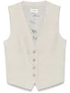 P.a.r.o.s.h V-neck Waistcoat In Grey