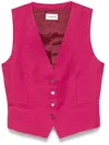 P.a.r.o.s.h Weste Mit V-ausschnitt In Rosa