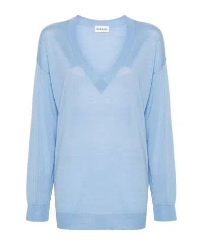P.A.R.O.S.H V-NECK WOOL-SILK JUMPER