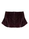 P.a.r.o.s.h Short Artificial Fur Coat