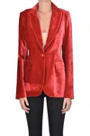 P.a.r.o.s.h Velvet Jacket In Red