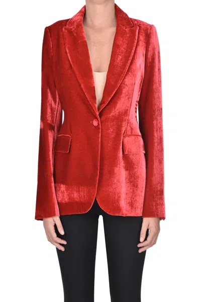 P.a.r.o.s.h Velvet Jacket In Red