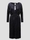 P.A.R.O.S.H VELVET MIDI DRESS