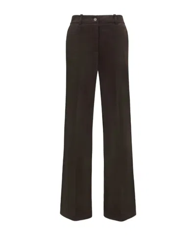 P.a.r.o.s.h Velvet Trousers In Brown