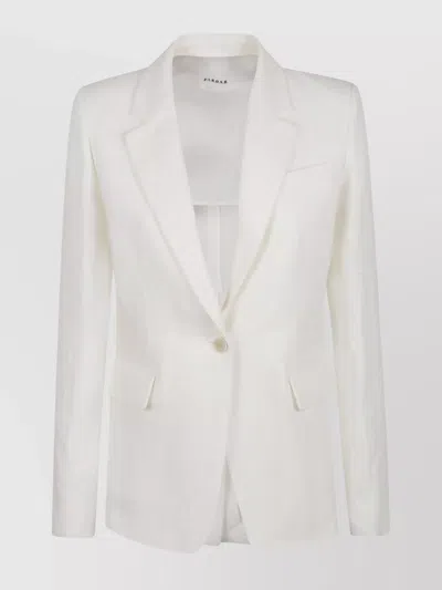 P.a.r.o.s.h Vent Jacket Lapels Pockets Sleeves In Neutrals