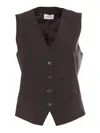 P.a.r.o.s.h Single-breasted Waistcoat In Brown