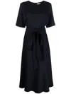 P.a.r.o.s.h Parosh Short Sleeves Crew Neck Chemisier Dress