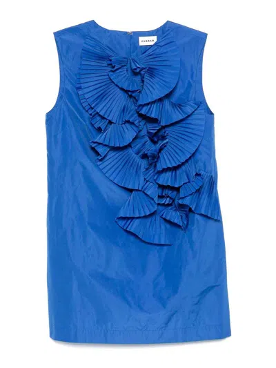 P.A.R.O.S.H VESTIDO CORTO - AZUL