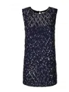 P.a.r.o.s.h Sequined Blue Mini Dress With Round Neckline In Blue