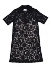 P.a.r.o.s.h Floral-lace Detailing Mini Dress In Blue