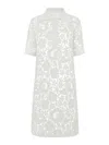 P.a.r.o.s.h Guipure Lace Mini Shirt Dress