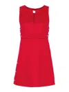 P.a.r.o.s.h Leak Belted Mini Dress In Rojo