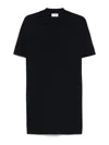 P.a.r.o.s.h Mini T-shirt Dress V-neck Collar Detail In Blue