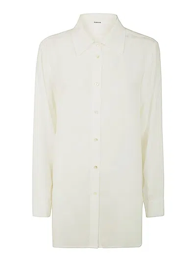P.a.r.o.s.h P. A.r. O.s. H. Silk Chemisier In White