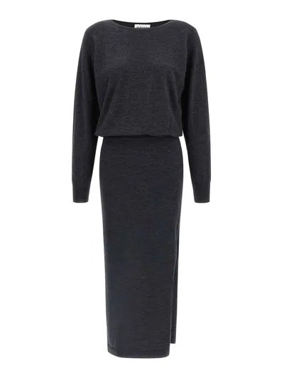 P.A.R.O.S.H VESTIDO MIDI - GRIS