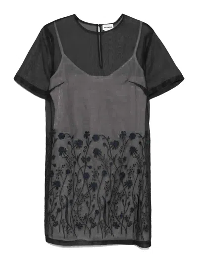 P.A.R.O.S.H VESTIDO MIDI - NEGRO