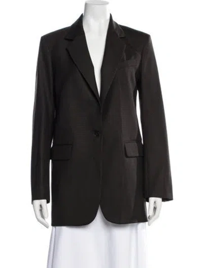 Pre-owned P.a.r.o.s.h Virgin Wool Blazer In Blue