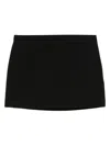 P.a.r.o.s.h Virgin Wool-blend Skirt In Black