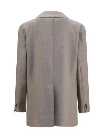 P.a.r.o.s.h . Virgin Wool Fleece Blazer In Gray