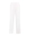 P.a.r.o.s.h . Lillie Pressed-crease Wide-leg Pants In White