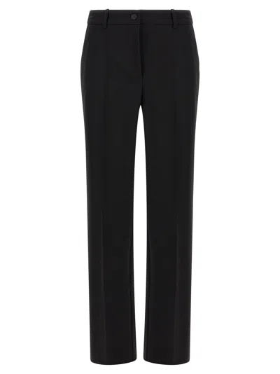 P.a.r.o.s.h . Virgin Wool Straight-leg Trousers In Black
