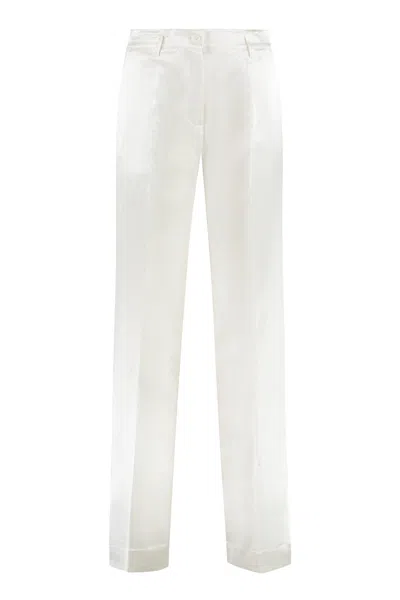 P.a.r.o.s.h Parosh Viscose And Silk Trousers In Neutral