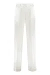 P.a.r.o.s.h . Viscose And Silk Trousers In White