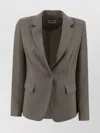 P.a.r.o.s.h Viscose Blazer With Double Back Slit