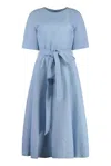 P.a.r.o.s.h Parosh Viscose-blend Dress In Blue