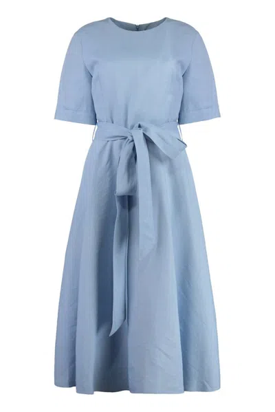 P.a.r.o.s.h Parosh Viscose-blend Dress In Blue