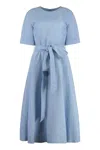 P.a.r.o.s.h Parosh Viscose-blend Dress In Blue