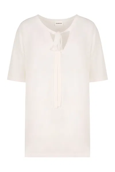 P.a.r.o.s.h Viscose Top In White