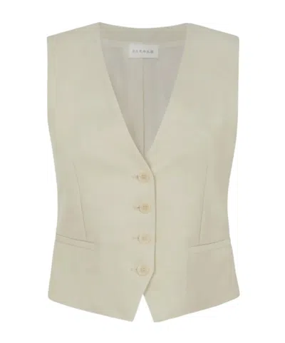 P.a.r.o.s.h V-neck Button Vest In Gray