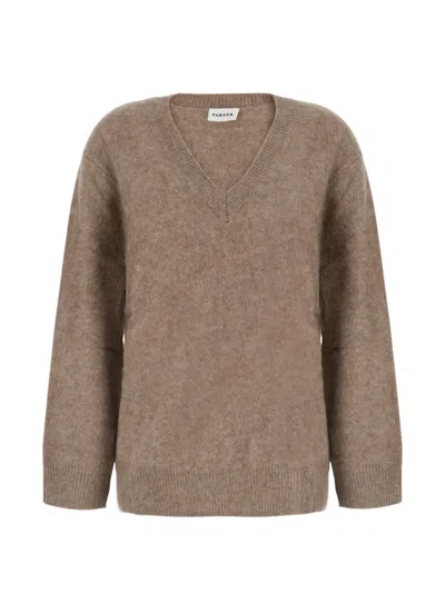 P.a.r.o.s.h V-neck Sweater In 뉴트럴